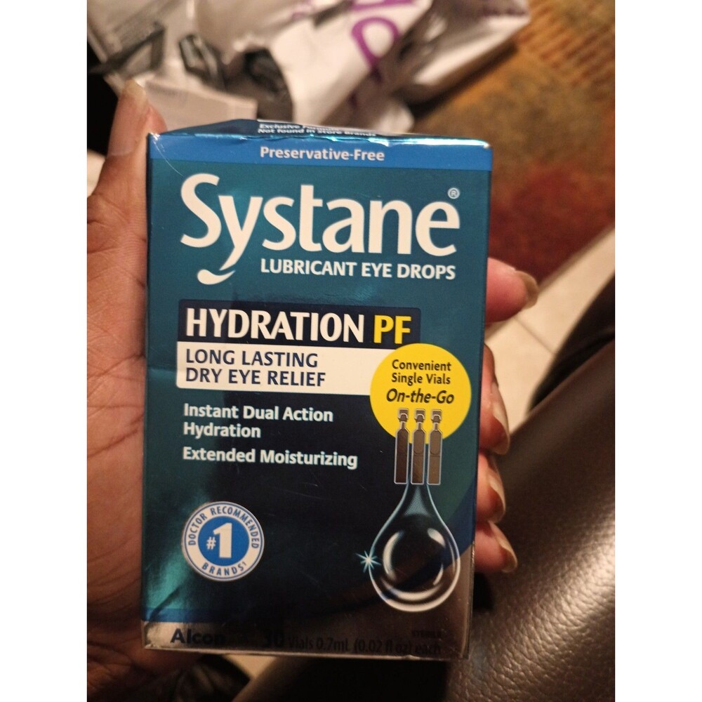Systane Hydration PF Lubricant Eye Drops for Dry Eyes 30 Vials 0.7ML Exp 01/2028
